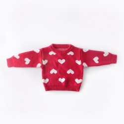 Heart print sweatshirt