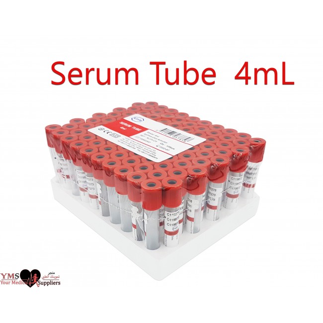 Xinle VaccuBlood Plain Tube Vol: 4 mL