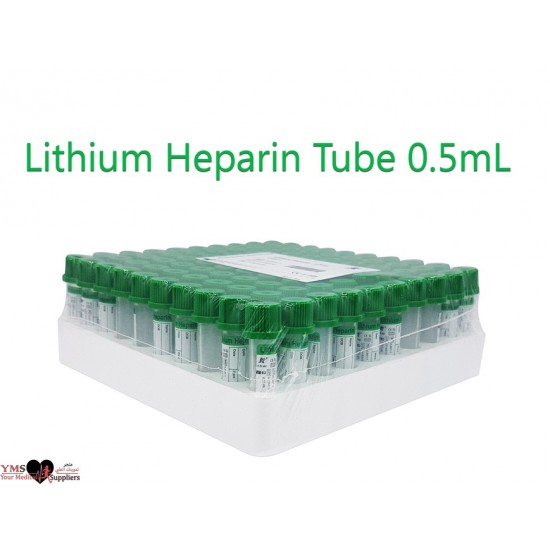 Roll Med Lithium Heparin Tube 0.5 mL