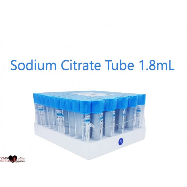 Roll Med Sodium Citrate Tube Vol: 1.8 mL
