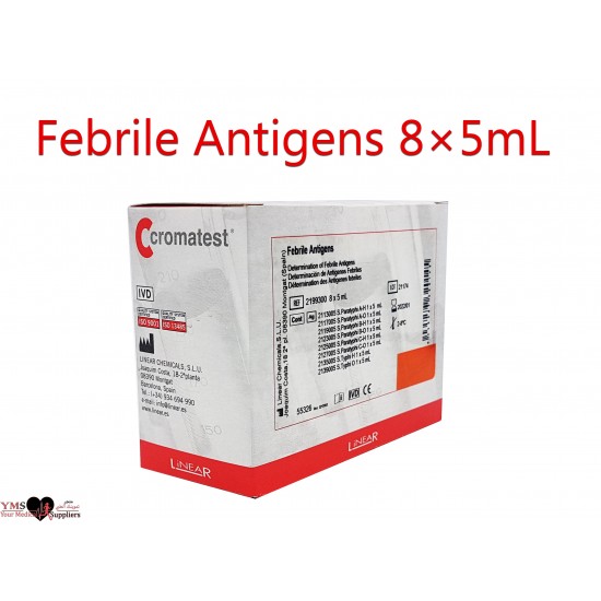 Cromatest Febrile Antigens (AH-AO-BH-BO-CH-CO) 8×5 mL Per Box