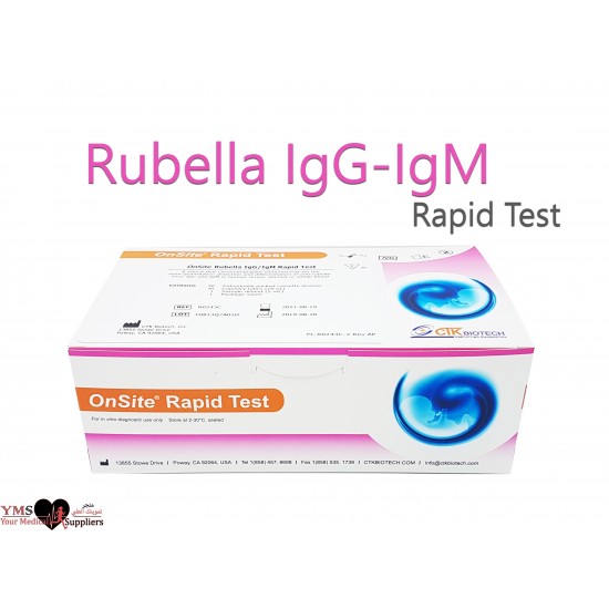 Rubella IgG-IgM 30 Test Per Box. CTK BIOTECH
