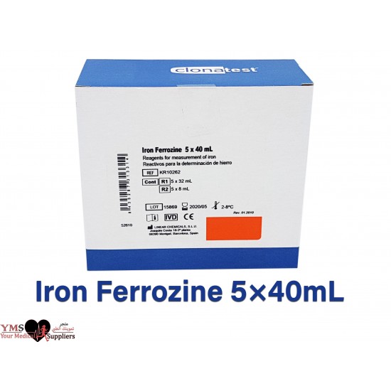 Clonatest Iron Ferrozine 5×40 mL Per Box