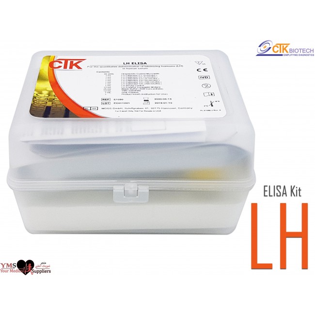 LH ELISA 96 Test Per Kit. CTK Diagnostics