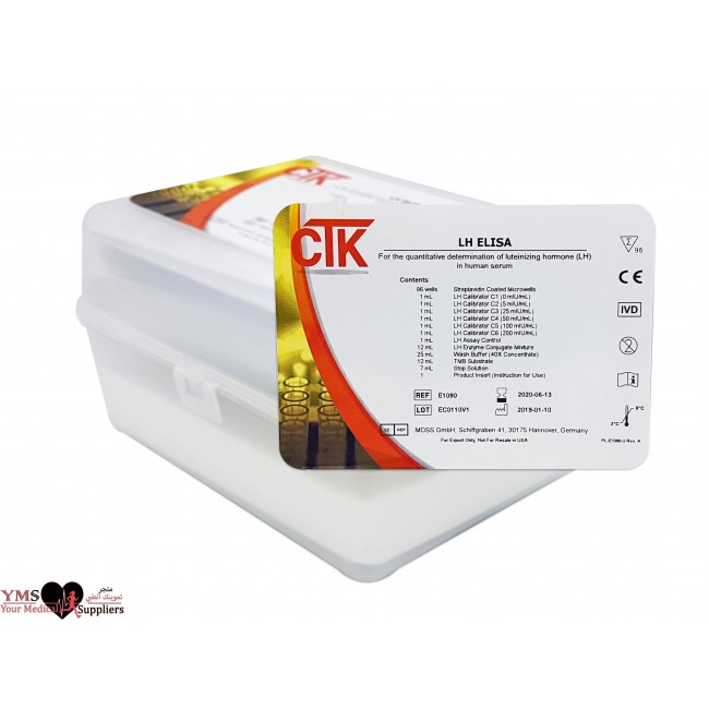 LH ELISA 96 Test Per Kit. CTK Diagnostics