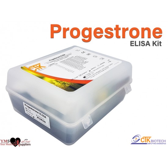 Progesterone ELISA 96 Test Per Kit. CTK Diagnostics