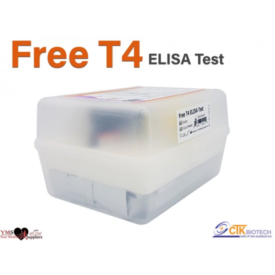 Free T4 ELISA 96 Test Per Kit. CTK Diagnostics